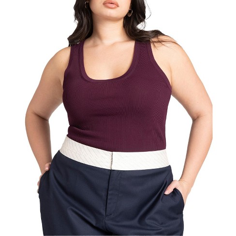 Men's Plus Size Scoop Neck Knit Tank