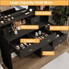 Vanity Desk with Mirror and Lights, Makeup Vanity Desk Table with Drawers and Cabinet - 2 of 4