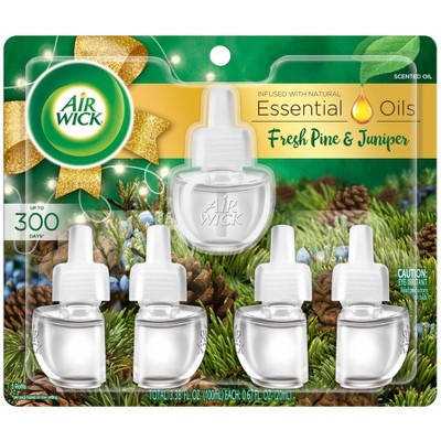 Air Wick Scented Oils Air Freshener Refill - Fresh Pine & Juniper - 5pk