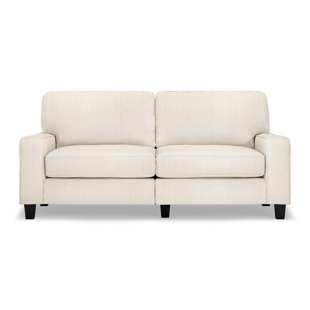 73" Palisades Sofa Beige - Serta: Space-Saving, Comfortable 2-Seater, Easy-Care Upholstery