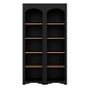 Okak Modern Bookshelf, Storage Shelves with 8 Adjustable Shelves, Freestanding Storage Organizer Set of 2 for Living Room, Office, Black - 2 of 4