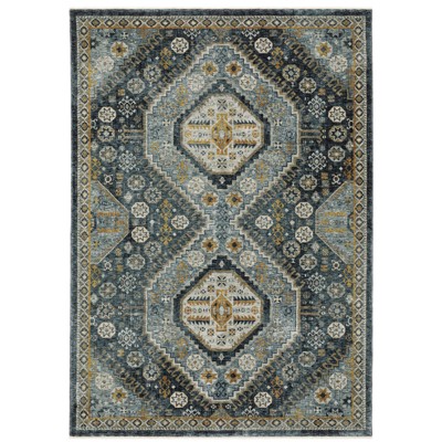 Oriental Weavers 3 ft. 3 in. x 5 ft. Aberdeen Traditional & Traditional Area Rug Blue