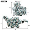 Manual Swivel Rocker Recliner Chair with Adjustable Backrest, Chenille Upholstered Recliner Armchair for Living Room, Bedroom or Nursery-Koiai - 3 of 4