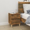 CLIHOME 2 Pieces 2-Drawer Modern Nightstands, Mid Century Bedside Cabinet End Table With Support Legs for Bedroom - 3 of 4