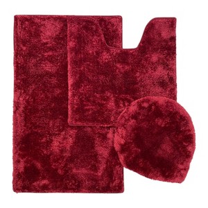 3-Piece Bath Lid and Contour Set with Mat, Non-Slip Backing - 1 of 4