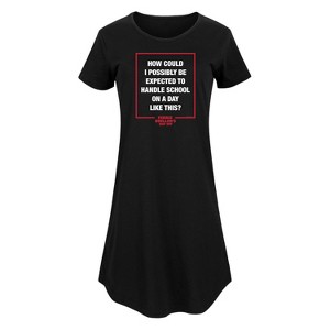 Women's - Ferris Bueller's Day Off - How Could I Possibly Graphic T-shirt Dress - 1 of 4