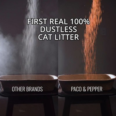Paco & Pepper Made from Olive Pits Natural Low Dust Clumping Cat Litter - 11.5lbs, 2 of 9, play video