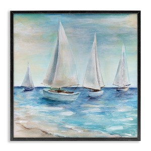 Stupell Industries Sailboats Floating Peacefully, 12" x 12" - 1 of 4