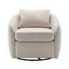 Modern Cozy Barrel Swivel Chair - WOVENBYRD - 3 of 4