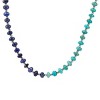 Silpada 'Constant Changes' Sterling Silver with Rhodium-Plating Lapis and Turquoise Bead Necklace, 18" + 2" (4-4.5mm) - 2 of 4