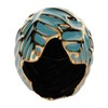 Sagebrook Home Glam Decorative Ceramic Leaf Bud Vase for Room and Office Decor - 4 of 4