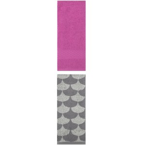 REGALWOVEN Geometric Absorbent Soft Bathroom Cotton Hand Towels 13" x 30"/13" x 29" 2 Packs - 1 of 4