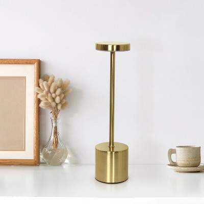 Gold Mushroom Magic Disc Dimming Cordless Touch Sensor Stick Lamp