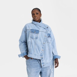 KBB by KAHLANA Women's 'The Denim Jacket' - Light Wash - 1 of 3