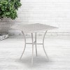 Flash Furniture Oia Commercial Grade Square Patio Table - 2 of 2