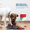 Nocciola 6-in-1  Little Red Riding Hood Plush Dog Toys, Funny Fairy tale Puzzle Toy, Stuffed Crinkle Squeaky Enrichment Toy for Dog, Christmas Gift - 3 of 4