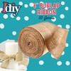 Natural Burlap Ribbons (6" Wide, 10 Yards)-No Wire, 100% Jute-DIY Art & Craft & Project, Gift Wrapping, Bows, Indoor Outdoor Rustic Wedding Decoration - 2 of 4