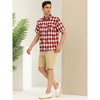 Lars Amadeus Men's Summer Short Sleeve Button Down Irregular Print Geometric Shirt - 4 of 4