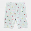 Girls' Adaptive 2pk Bike Shorts - Cat & Jack™ Pink/Mint - 2 of 3