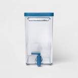 2.4gal Plastic Fridge Beverage Dispenser Blue - Sun Squad™
