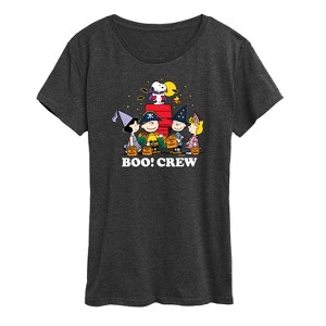 Women's - Peanuts - Boo Crew Short Sleeve Graphic T-Shirt - 1 of 4