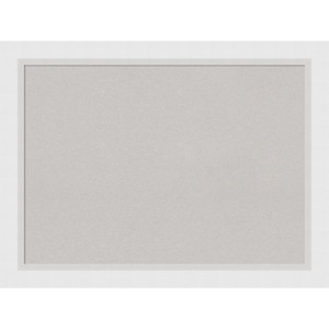 Amanti Art Cork Board Wood Framed Blanco White Bulletin Board, Organization Board, Pin Board - 1 of 4