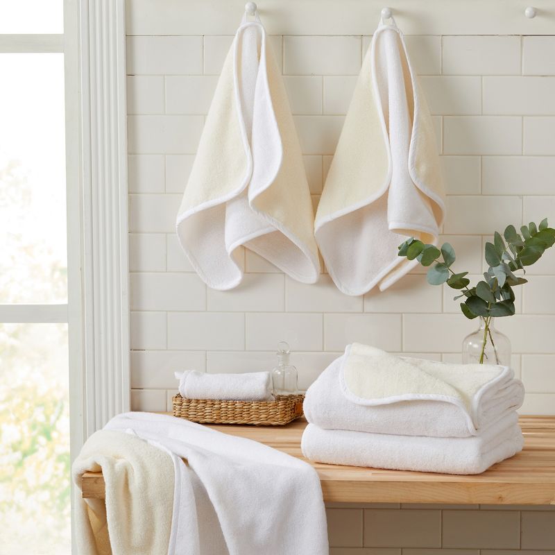 Great Bay Home Cotton Two-Toned Reversible Quick-Dry Towel Set, 2 of 8
