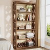 Hommoo 70-Inch Tall 6-Tier Bookshelf Walnut - 3 of 4