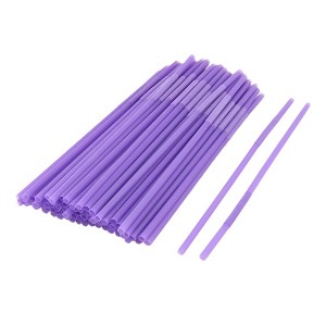 Unique Bargains Household Cafe Plastic Drinking Coffee Milk Tea Water Disposable Straws 100 Pcs - 1 of 3