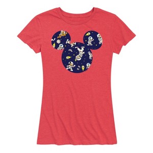 Women's - Disney - Space Pattern Short Sleeve Graphic T-Shirt - 1 of 4