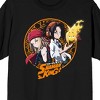Shaman King Yoh Anna & Amidamaru Spirit Ball Crew Neck Short Sleeve Men's Black T-shirt - 3 of 3