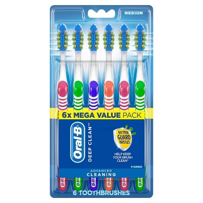 Oral-B Complete Deep Clean Toothbrush Medium - 6ct