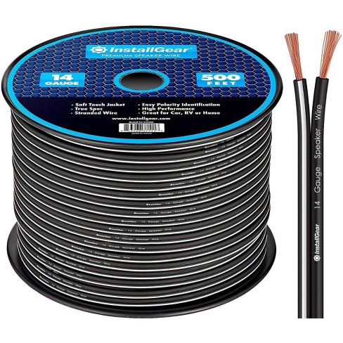Clear 10 AWG True Gauge 50 FT Pure COPPER Marine Car Audio Speaker Cable  Wire