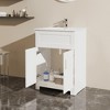 Resenkos 24" Bathroom Vanity Laundry Cabinet Combo with Sink, - 4 of 4