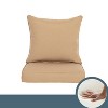 ARTPLAN Indoor/Outdoor All Weather Chair Cushions Set Deep Seat Back Pillows Outdoor Cushions for Patio Furniture - 3 of 4