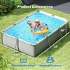 Costway 978 Gal Outdoor Family Swimming Pool with Metal Frame Multi-layer PVC Fabric - 3 of 4