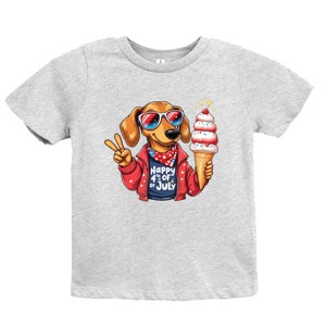 The Juniper Shop Patriotic Dog Ice Cream Youth Short Sleeve Tee - 1 of 4