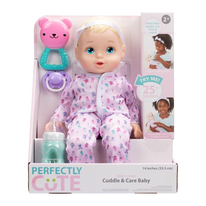 Perfectly Cute Cuddle and Care Baby Doll - Blue Eyes, 3 of 10