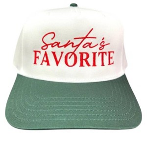 Women's Wo's Santa's Favorite Hat - Camel Threads - 1 of 2