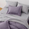 Bedsure Comforter Set – Bed in a Bag with Contrast Color Solid Design, Soft All-Season Bedding Set - 3 of 4