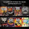 NBCP Wireless Wii Guitar Hero Controller - Compatible with Guitar Hero, Rock Band 2, World Tour, and Clone Hero Games - Ultimate Gaming Bundle for Wii - 2 of 4