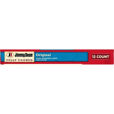 Jimmy Dean Original Fully Cooked Pork Sausage Links - 9.6oz/12ct