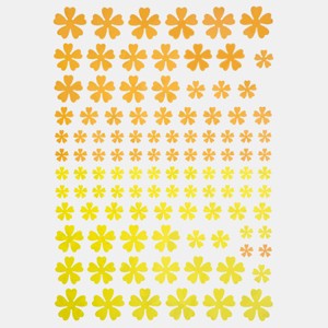 Slickblue Colorful Flower Wall Decals – Floral Vinyl Stickers in Green/Yellow/Pink, Multiple Design Options 19.7" x 27.6" - 1 of 3
