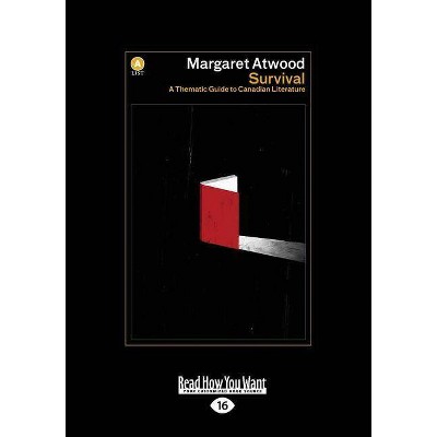 Survival - Large Print by  Margaret Atwood (Paperback)