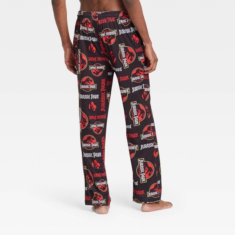 Men's Jurassic Park Jack Skellington Lounge Pajama Pants - Black, 2 of 3