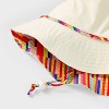 Pride Adult Rainbow Satin Lining Bucket Hat - Ivory - 4 of 4