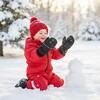 Hot Paws Toddler Ski Mittens (2-3 Years) -  Warm Winter Mittens -  Insulated and Waterproof Gloves for Cold Weather, Black - 2 of 4