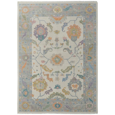 Karina Transitional Floral & Botanical Ivory/Orange/Blue Area Rug - image 1 of 4