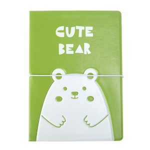 Unique Bargains Polar Bears Passport Holder Green White 1 Pc - 1 of 4