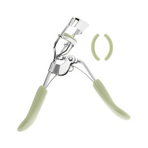 Unique Bargains Women Chrome Flat Handle Eyelash Curler 1 Pc - 1 of 3